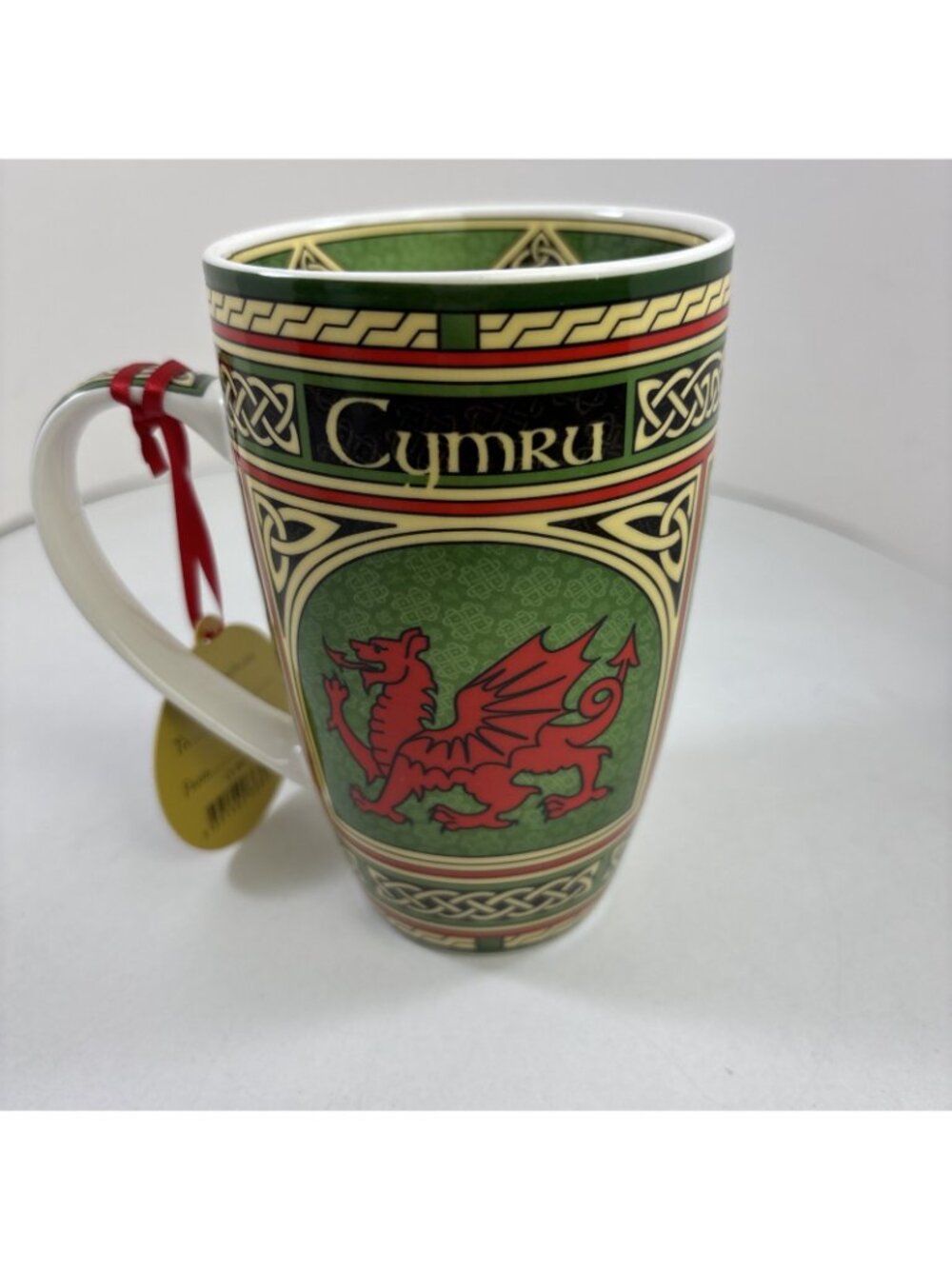 Royal Tara Welsh Dragon Mug Celtic Window Tea Cup Coffe Mug Porcelain 14 oz - Picture 3 of 6